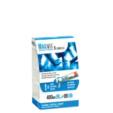 MAGVIT B COMPLEX MAGNESIUM 400 MG+B8 VITAMĪNI ŠĶĪSTOŠAS GRANULĀS N20